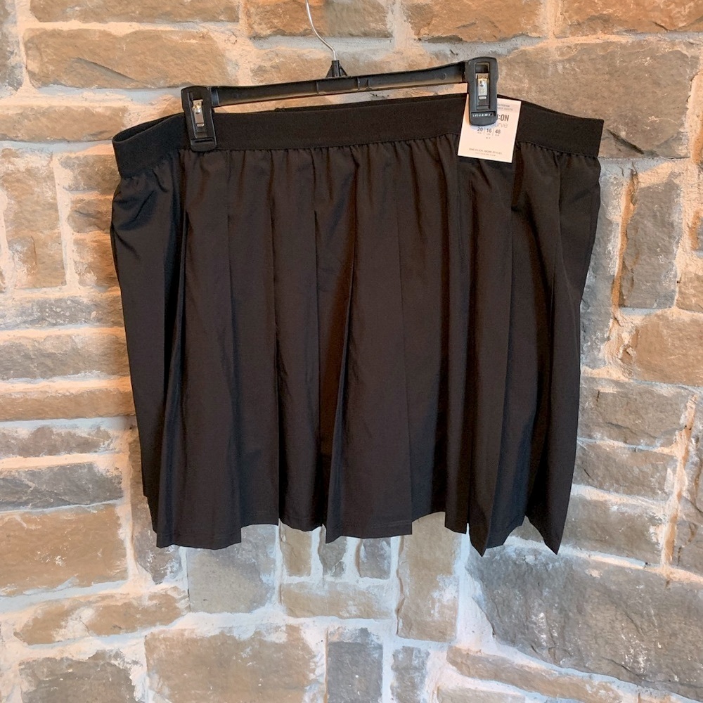 Cotton On pleated tennis skirt black size 1x